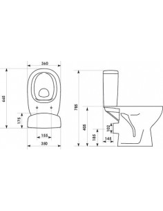 Pack WC au sol ss bride abattant fc 501512009 2