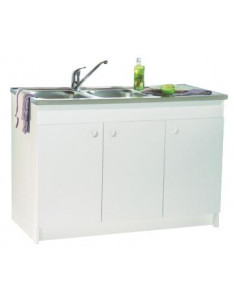 Meuble Sous Evier 90 cm 2 Portes Décliq 503511511