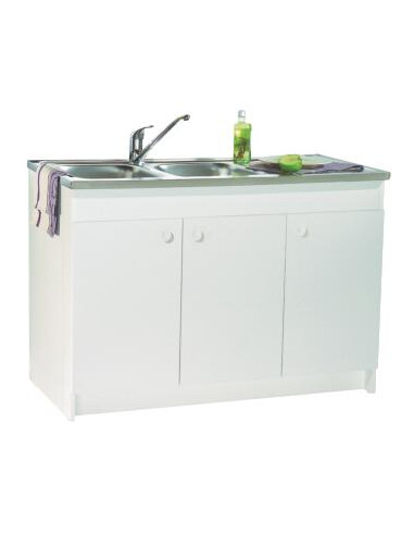 Meuble Sous Evier 90 cm 2 Portes Décliq 503511511