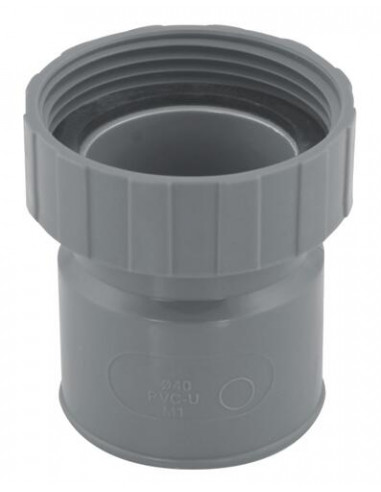 DOUILLE PVC F 40 ECROU 40 49 AVEC JOINT 5492-40