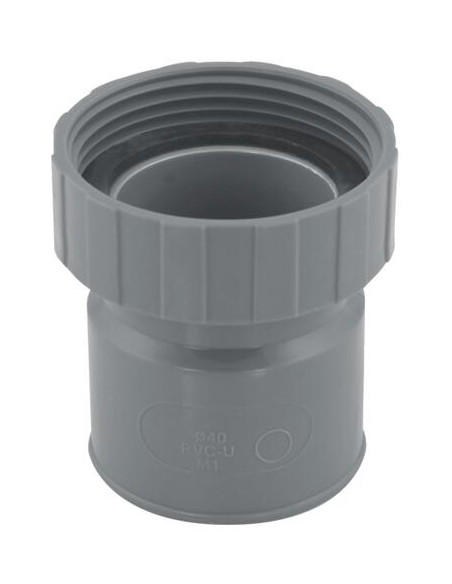 DOUILLE PVC F 40 ECROU 40 49 AVEC JOINT 5492-40
