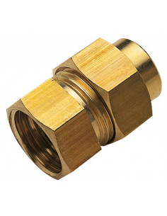 Raccord union droit femelle 3 pièces à portée sphéro conique et à souder 340 F1" 28MM 596-28-26