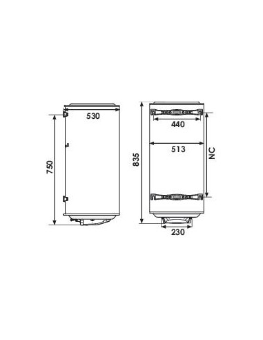 CEE CHAUFFEO ELECTR BLINDE MURAL 100L 604510103