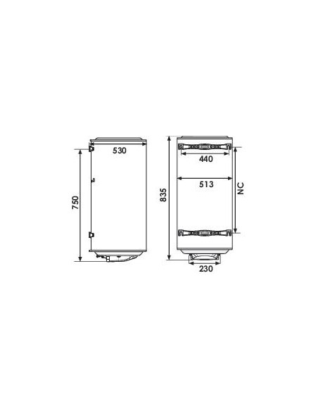 CEE CHAUFFEO ELECTR BLINDE MURAL 100L 604510103