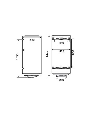 CEE CHAUFFEO ELECTR BLINDE MURAL 200L 604510105