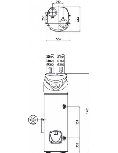 CHAUFFE EAU THERMODYN NUOS PRIMO HC 200L 604511112
