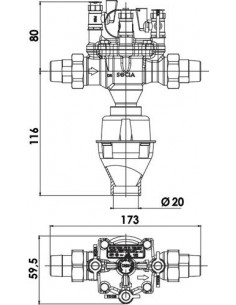 DISCONNECTEUR BA 2860 DN 15 605011501 2