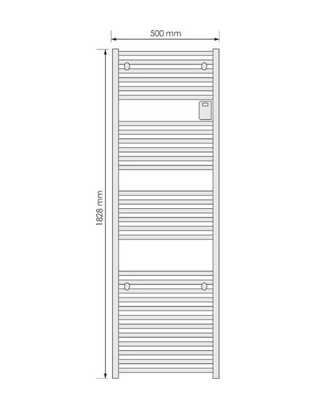 SECHE SERVIETTE ELEC DORIS 1000W ANTHR 608015741
