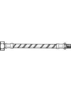 FLEXIBLE FIOUL RTS 3 8 MALE 1 4 750 MM 7403