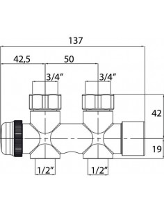 DISTRIBUTEUR MONOTUBE SOL DESIGN DN15 7952-15 2