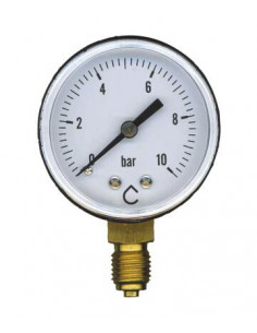 Manomètre sec à raccordement radial Mesure de 0 à 10 bars 802-04