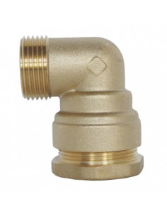 Coude mâle pour tube PE diam 32 M1" 842-32-26S 2