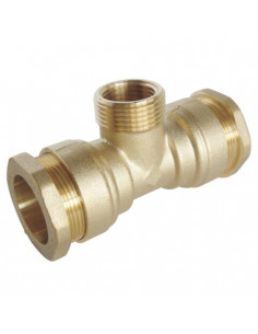 Té mâle au centre pour tube PE diam 32 M1" 849-32-26S