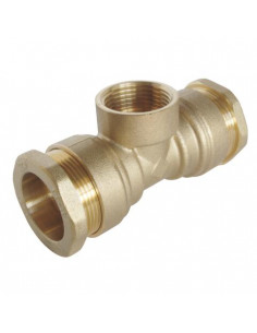 Té femelle au centre pour tube PE diam 25 F3 4" 850-25-20S