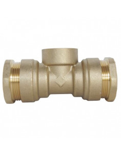 Té femelle au centre pour tube PE diam 25 F3 4" 850-25-20S 2