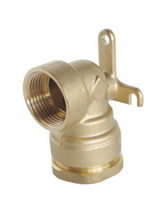 Coude applique femelle pour tube PE diam 25 F3 4" 851-25-20S