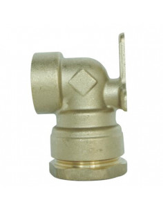 Coude applique femelle pour tube PE diam 25 F3 4" 851-25-20S 2