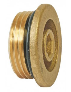 Bouchon de terminaison auto-étanche Mâle laiton Brut F3 4" 871-20