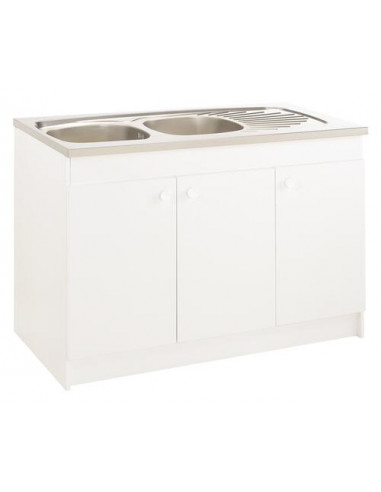 Meuble Sous Evier 120 cm 3P Hydrofuge 927-120