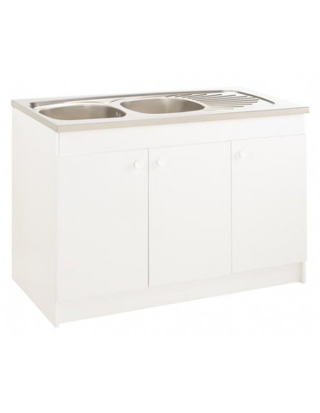 Meuble Sous Evier 120 cm 3P Hydrofuge 927-120