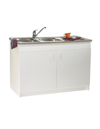 Meuble Sous Evier 100 cm 2 Portes 9310