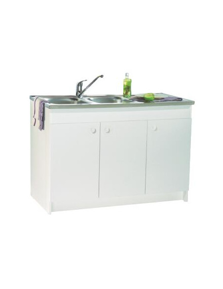 Meuble Sous Evier 80 cm 2 Portes Décliq 9311D