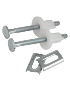 FIXATION ABAT. WC 75MM 2PLAQ. 2 ECROUS 935-11