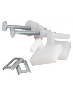 FIXATION ABAT. WC 75MM AVEC GLISSIERES 935-12
