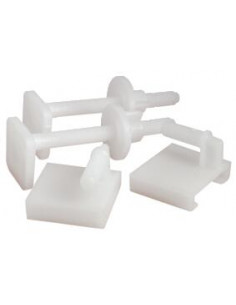 2 FIX ABAT. WC 75MM 2VIS TETE CARREE 935-14