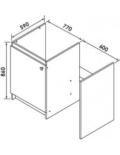 Meuble Sous Evier 140 cm 941-140 2