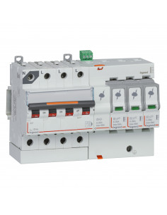 Parafoudre avec protection de court-circuit intégrée type T2 Imax 40kA - 3P+N 320V 8 modules LEGRAND 412215 2