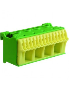 Bornier terre sans vis 14x4mm2 + 4x25mm2 HAGER KN18E