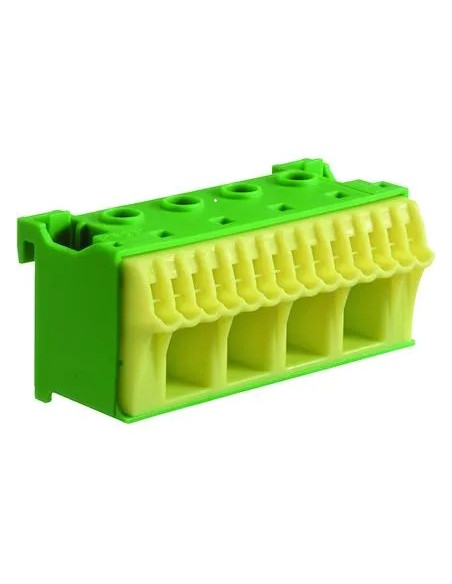 Bornier terre sans vis 14x4mm2 + 4x25mm2 HAGER KN18E