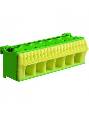 Bornier terre sans vis 20x4mm2 + 6x25mm2 HAGER KN26E