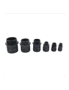 Raccord droit pol. noir NYLOFIX N°12 ISO 20 BLM 312205 2