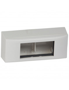 Cadre Mosaic 4 modules pour toutes moulures DLPlus blanc LEGRAND 031613