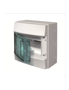 Coffret Etanche Mistral65H 1 Rangée 8 modules Porte Transparente 1SLM006501A2211 ABB L629976 2