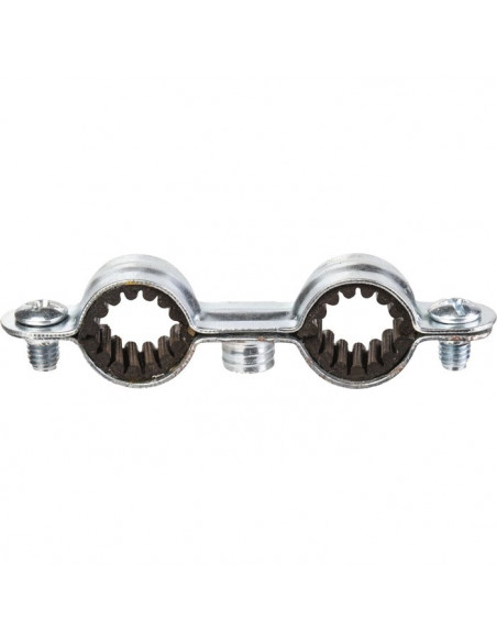Collier de fixation tube Isophonique Fixation double D.20mm par 25 pièces FISCHER 18969