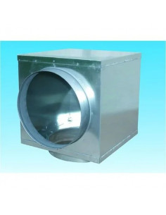 Plénum à sortie arrière 2 piquages D 200 mm pour GRAIxCD et GMI 500 x 400 mm S&P (UNELVENT) 850134 2