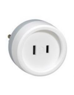 Adaptateur 2P 6A 230V pour fiche standard américain sur prise standard français LEGRAND 050385