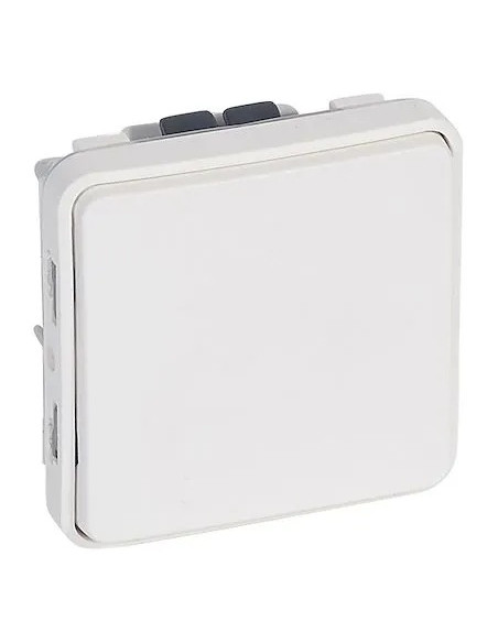 Poussoir Plexo NO composable blanc Artic 10A 250V LEGRAND 070730