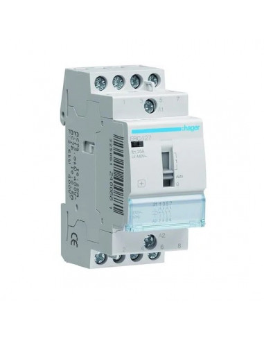 Contacteur à commande manuelle 25A 2F+2O 230V HAGER ERC427