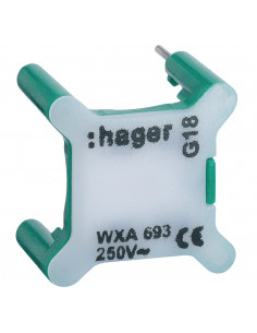 Voyant pour interrupteur gallery 230V vert HAGER WXA693