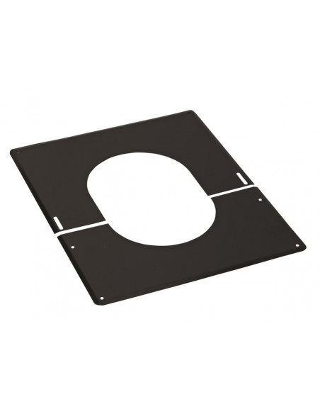 Plaque de finition 0° A 30° inox 125 noire TEN 482112