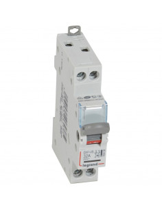 Interrupteur-sectionneur DX³-IS à voyant 2 Pôles 400V 32A 1 module LEGRAND 406438