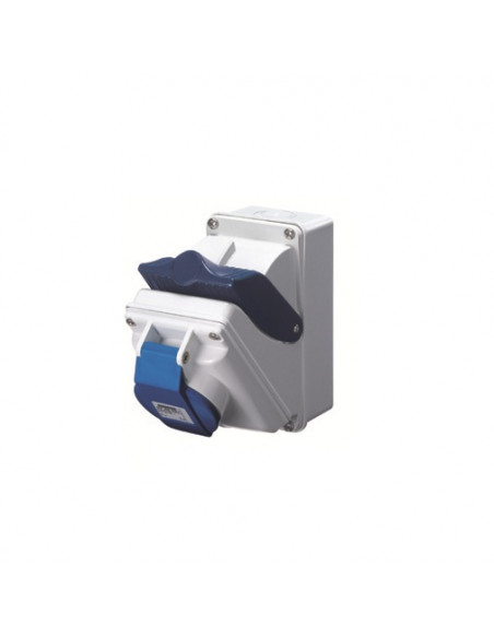 COMBIBLOC AVEC FOND IP44 2P+T 32A 230V 6H GEWISS GW66415