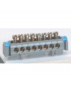 Bornier de répartition nu sur support 1 connexion 6mm² à 25mm² longueur 113mm LEGRAND 004824