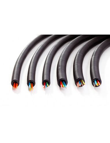 Préfilé noir 20/100 1x4p cat5e f/utp sta Gaine ICTA 3422 préfilée COURANT 220215400179