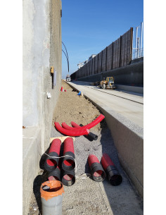 TPC rouge 63/25 Fourreau pour protéger les réseaux électricité COURANT 30064320 2
