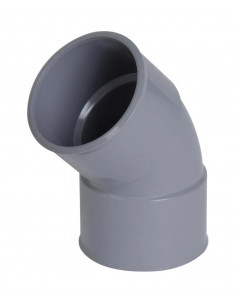 Coude femelle femelle 45° diamètre 40mm NICOLL CH44